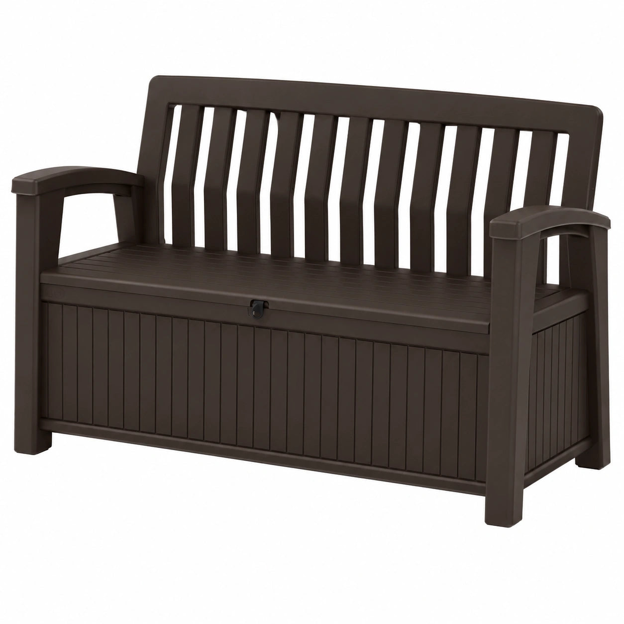 Panca Contenitore da Giardino Keter, 227L, Grafite, 132.7x63.5x89.5 cm
