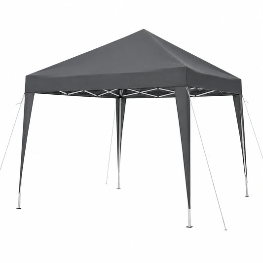 Gazebo Pieghevole 3x3m con Sacchi di Sabbia e Borsa, Grigio