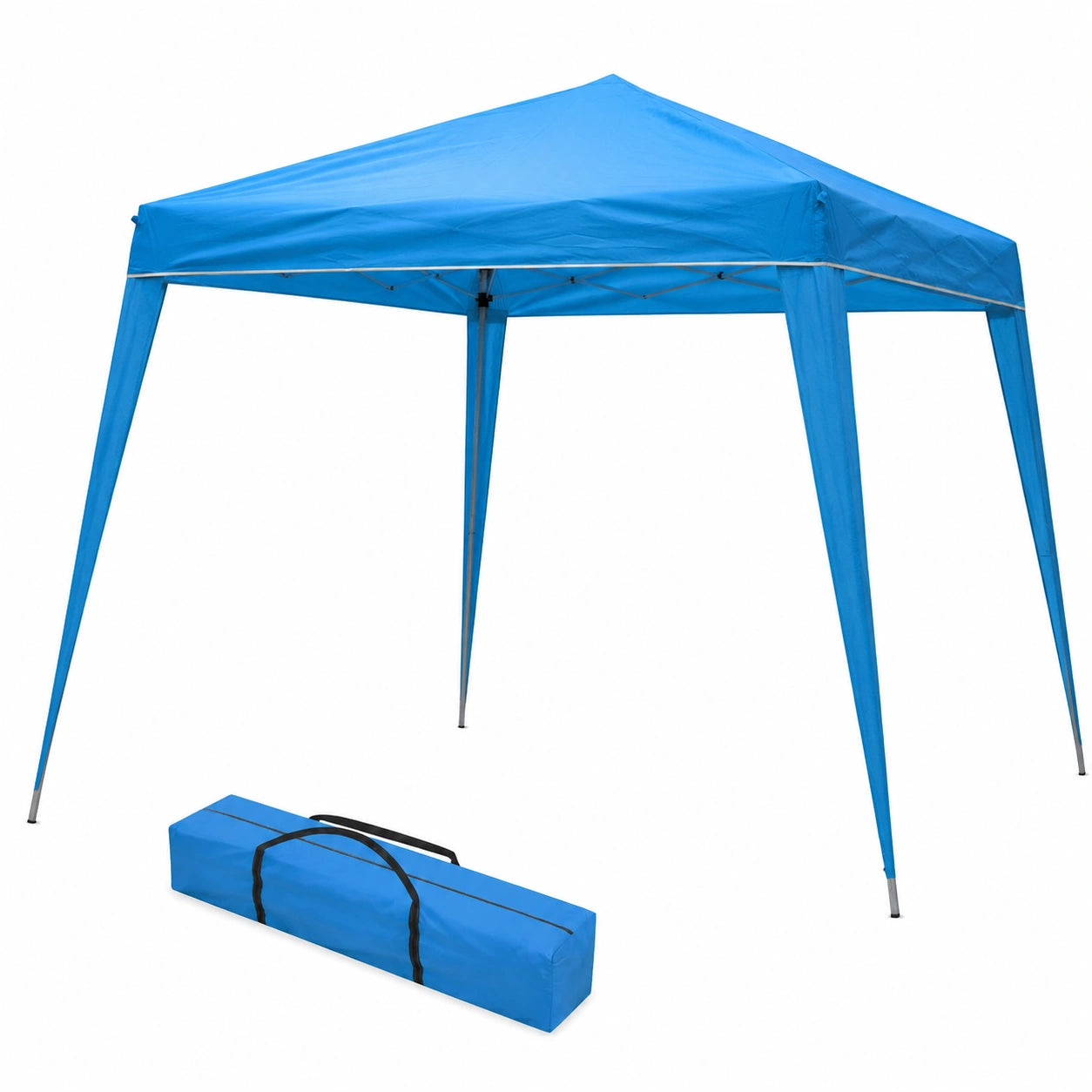 Gazebo Pieghevole Impermeabile 3x3m Blu con Telaio in Alluminio Leggero - Ideale per Giardino, Spiaggia e Terrazza - Include Borsa, Picchetti e Corde